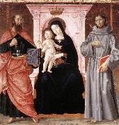 ANTONIAZZO ROMANO Madonna Enthroned with the Infant Christ and Saints jj oil painting picture wholesale